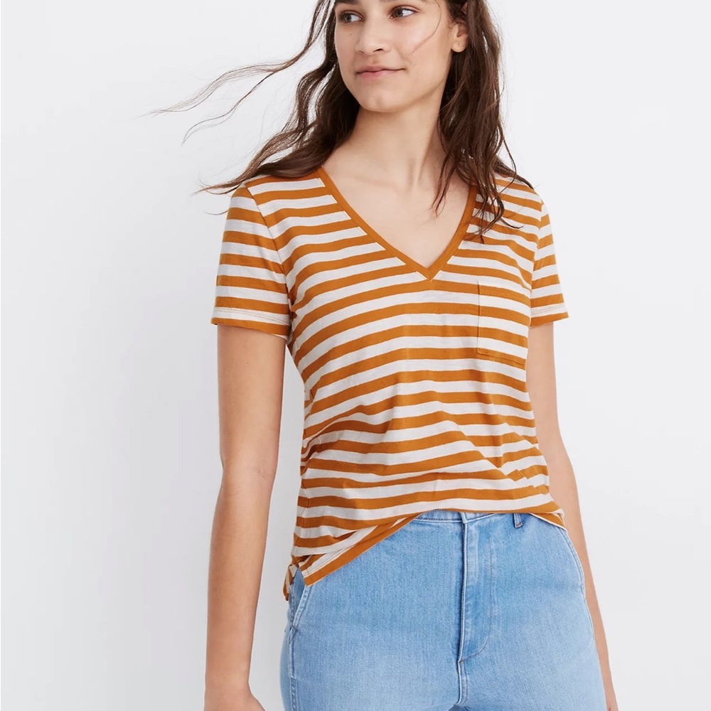 Madewell pocket v neck tee